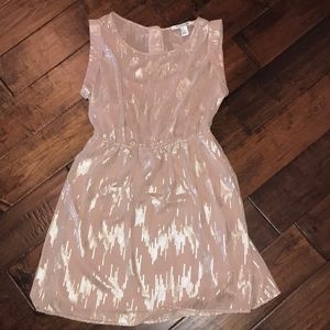 Forever 21 champagne/gold dress